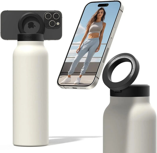 Water Bottle With Phone Holder قاروره مياه مع ستاند جوال